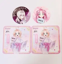 名探偵プリキュア 極楽湯 コースター ピック 明智あんな 森亜るるか 小林みくる