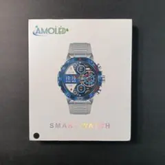 新品未開封 AMOLED スマートウォッチ ブラック