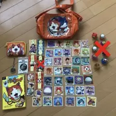妖怪ウォッチセット　シール　本　財布　キーフォルダ　メダル　カードのサムネイル