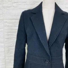 クリアインプレッション ウール テーラードジャケット 黒 M【1684‐19】