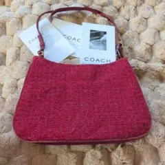 オールドCOACH 8310セミショルダーバッグ レッド - メルカリ