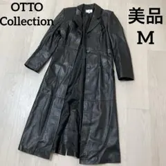 【美品】OTTO Collection レザーコート　羊革 ブラック　Mサイズ