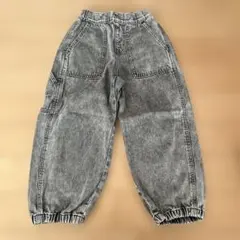 GU グレー デニムバルーンパンツ 130サイズ