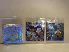 ワンピース　ホログラムキャラクターシール3枚セット