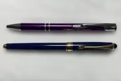 【ほぼ未使用】カンポマルツィオ OLD ELITE 万年筆 水性ボールペン 青紫 ほぼ未使用】カンポマルツィオ OLD ELITE 万年筆 水性ボールペン 青紫