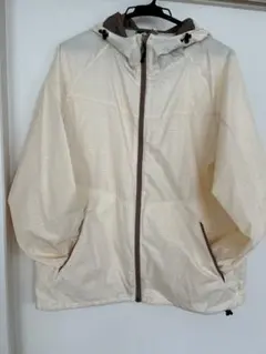FieldCore シェルジャケットLL クリーム色 パターン入り