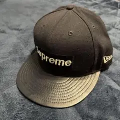 supreme newera キャップ 7 3/8 59FIFTY ブラック
