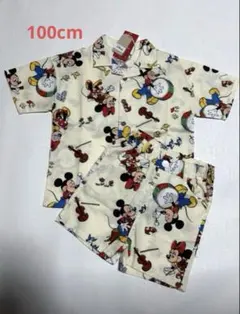 新品【リトシー 】ミッキー&ミニーセットアップ (100cm)アイボリー