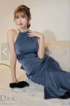 DEA.byROBEdeFLEURS ロングドレス(ブルー)