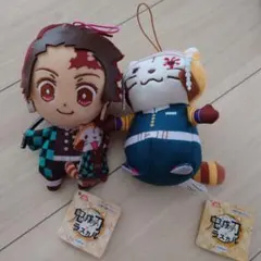 鬼滅の刃　ぬいぐるみ　竈門炭治郎　宇髄天元　ラスカルコラボ