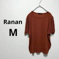 Ranan（ラナン） 半袖 袖透け感あり フリル オレンジ レディース Mのサムネイル