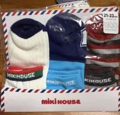 MIKI HOUSE キッズ靴下 21-23cm 3足セット