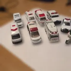 トミカ等ミニカーセット 警察・消防・救急車など レトロ 第4弾