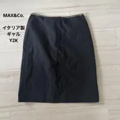 【MAX&Co.】タイトスカート ブラック イタリア製 サイズ40のサムネイル