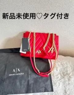 Armani Exchange 赤 ショルダーバッグ 新品未使用