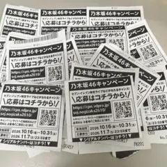 乃木坂46 セブンイレブン 応募券20口