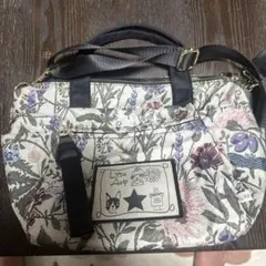 美品】LitaAaty ショルダーバッグ メタリックグレー 多機能 多ポケット 