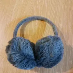 グレー ファー耳あて