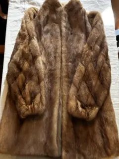 ミンク毛皮コート リアルファー