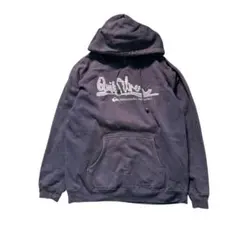 7AS3【QUIKSILVER】スウェット地　パーカー　ロゴ刺繍　古着used