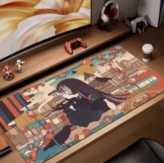 ノ*ム様 ホロライブ　リグロス　儒烏風亭らでん 大型マウスパッド デスクマットのサムネイル