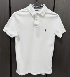 春夏準備　POLO Ralph Lauren ホワイトポロシャツ　半袖　コットン