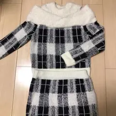 ROYAL PARTY♡チェック柄オフショニットセットアップ