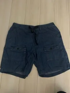 GU デニムカーゴショートパンツ