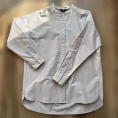 新品✨ships colors シップス　ベージュ系ストライプ　シャツのサムネイル