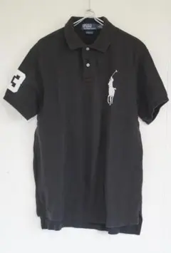 POLO by Ralph Lauren 半袖ポロシャツ 黒　ビッグポニー　L