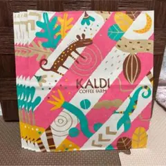 KALDI カルディ バレンタイン限定 紙袋 ショッパー　5枚セット　新品