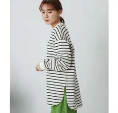 オーガニックコットンボーダーチュニック　センスオブプレイスバイアーバンリサーチ