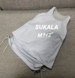 U422/美品 SUKALA スカーラ バックプリーツタンクトップ ストレッチ 
