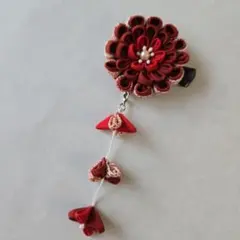 【値下げ】つまみ細工　髪飾り　かんざし