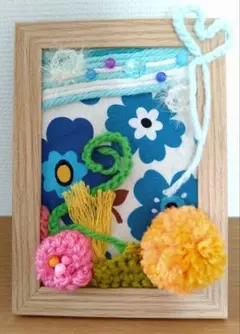北欧風 ナチュラルフラワーの立体アート　インテリア　1点物　ハンドメイド