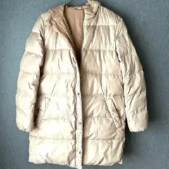 ロペピクニック　2wayリバーシブル　ベージュ ダウンジャケット フード付き