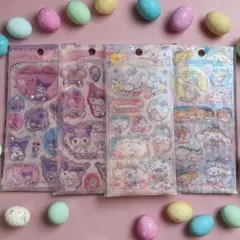 【海外限定正規品】シナモロール クロミ ウォーターインシール 4枚セット
