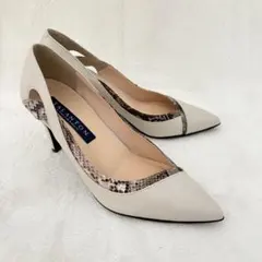 TALANTON by DIANA パンプス ポインテッドトゥ パイソン柄 24