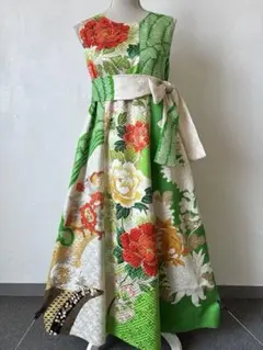 3378 着物　リメイク　ドレス　ワンピース