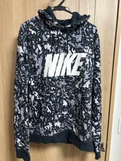 NIKE カモフラ柄 パーカー フーディ 迷彩 グレー XL