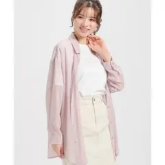 Honeys ハニーズ シアーシャツ ピンク Sサイズ