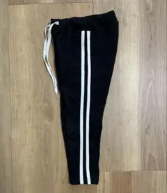 キッズ　サイドラインパンツ　黒　110cm