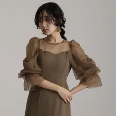 atlo アトロ　ロングオフショルダー　オケージョンドレス　結婚式　同窓会