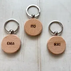 EnaG様専用＊確認用 お名前入りオーダーメイド木製キーホルダー♫