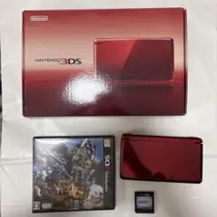 Nintendo 3DS レッド 本体+モンスターハンター4G