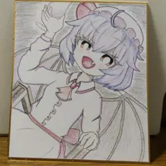 手描きアニメキャラクターイラスト A4サイズこより - メルカリ