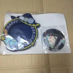ツイステ ブルームバースデーカバー付き缶バッジ フロイドのサムネイル