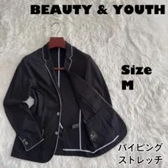 人気✨UNITED ARROWS テーラードジャケット　パイピング 黒　M
