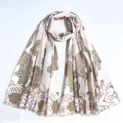 7-12.美品 Crum l cru ペイズリー柄 平織りコットンシルクストールのサムネイル