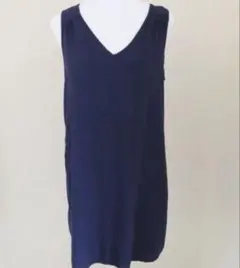 GAP ギャップ　ネイビー Vネック ノースリーブ ワンピース　トップス　M
